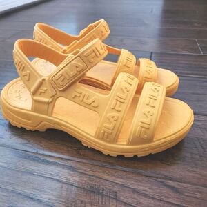 FILA Women Size 9 Yellow Rubber Summer Sandals